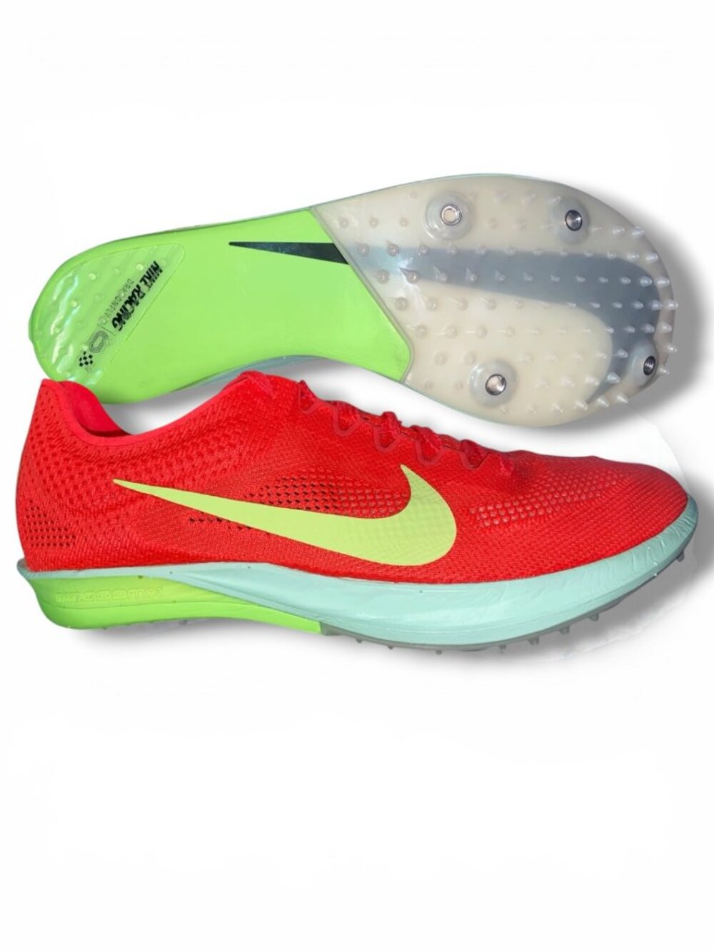 Nike ZoomX Dragonfly 2 Mens Womens Track and Field Distance Spikes Crimson Lime